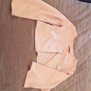 Beautiful salmon color crop top by top shop.